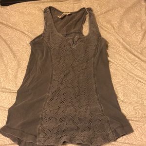 Gray Lace Tank